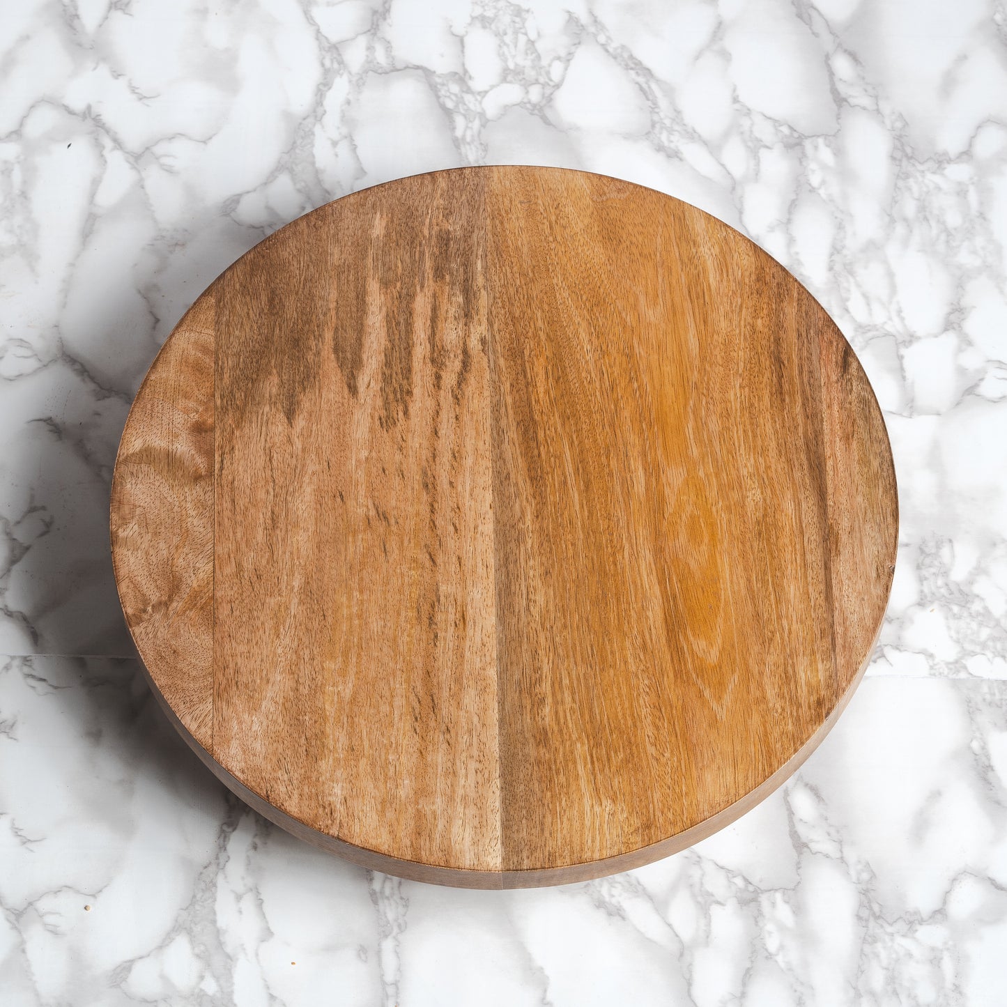 Hand-Crafted Farmhouse Round Footed Serving Board