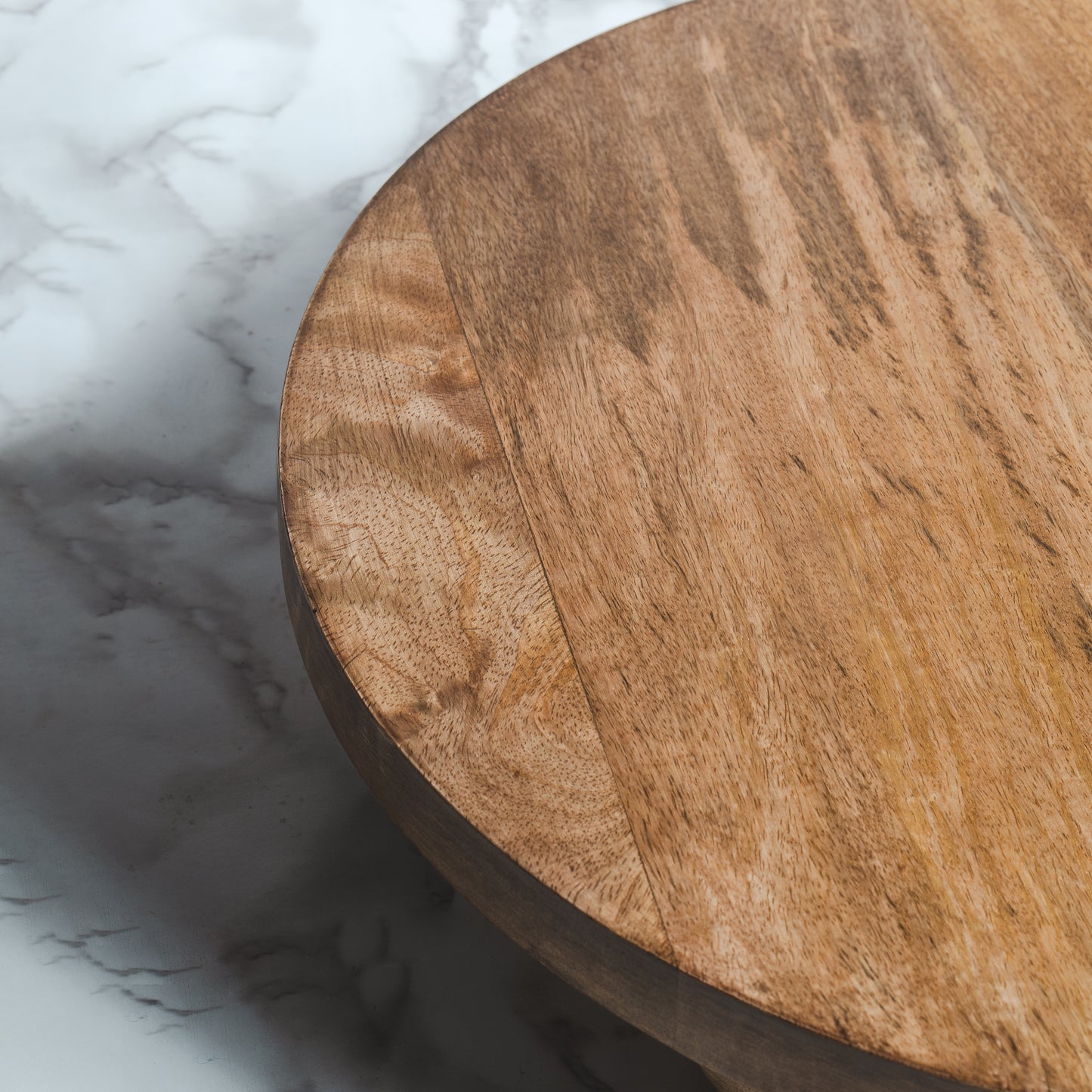 Hand-Crafted Farmhouse Round Footed Serving Board