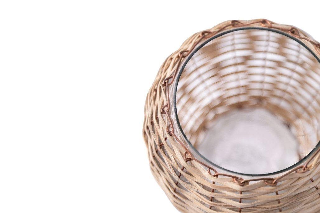 Eco-Friendly Multi-Functional Round Bamboo Candle Holder