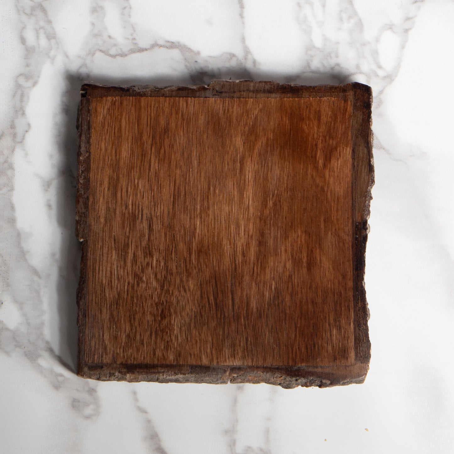 Set of 4 Rustic Wood Bark Drink Coasters