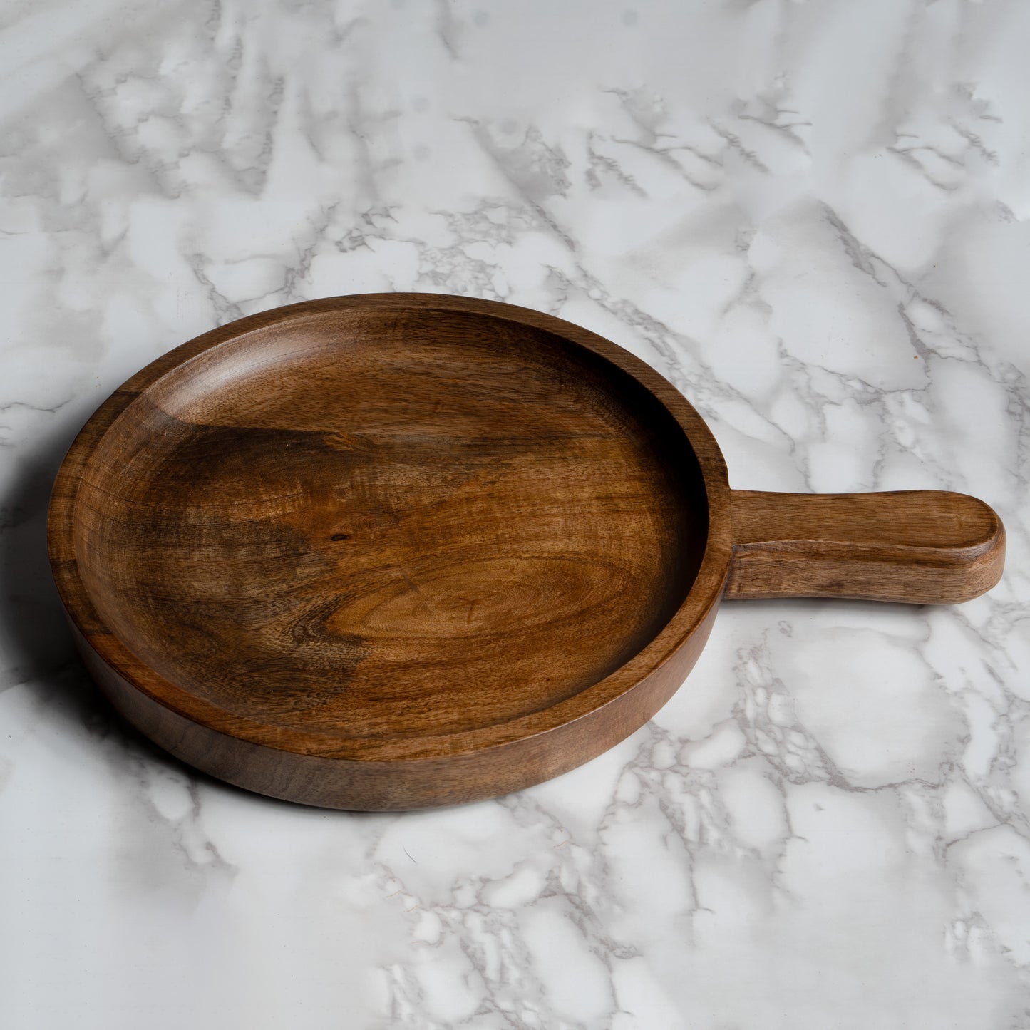 Hand-Carved Mango Wood Serving Platter