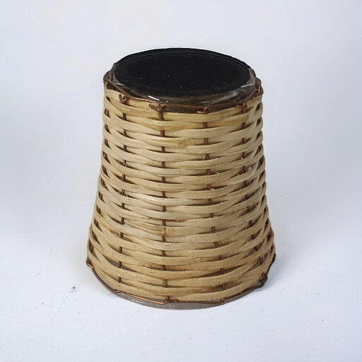 Mini Decorative Bamboo Tea Light Holders Gift Set of 3