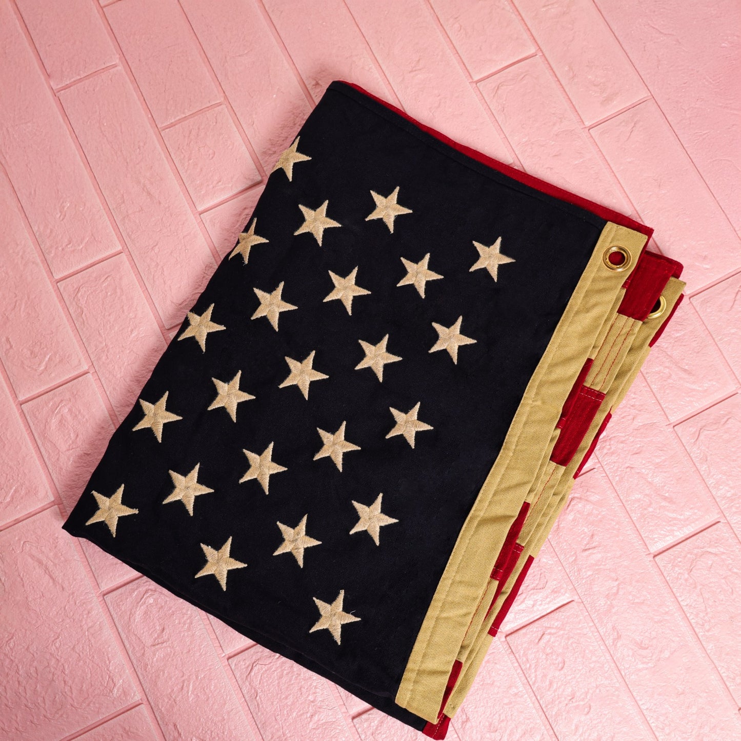 Farmhouse vintage wash American flag